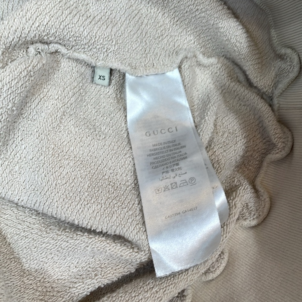Gucci patch detail Sika deer hoodie in white size XS Unisex GG logo - Picture 8 of 11